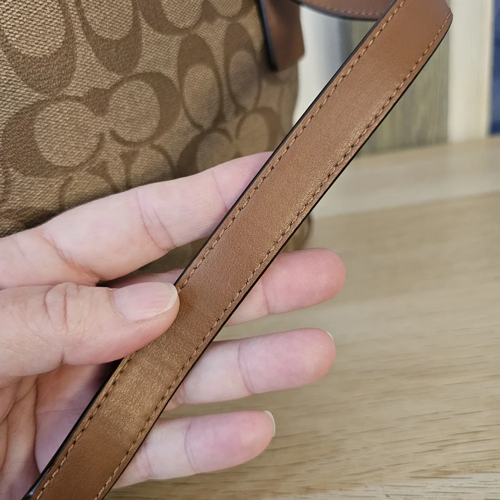 COACH Classic Brown Signature Tote Bag (Medium) - Picture 15 of 15